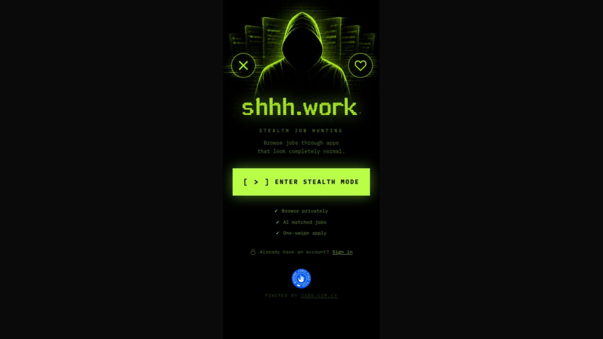 shhh.work: 7 Disguises That Let Cyprus Workers Job Hunt in Secret